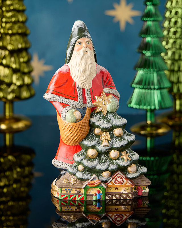 German Christmas Market Santa Figurine